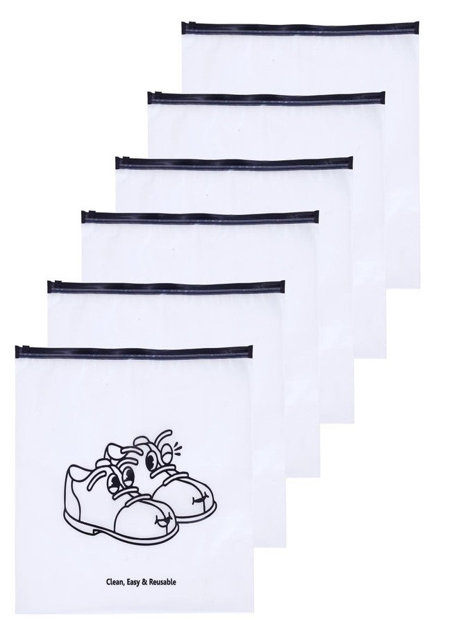 Pristu Shoe Bag,Clear Ziplock Storage Bags Frosted Zipper Bags for Clothes/Shoes/Toiletries/Luggage/Undergarment/Cosmetics Storage Bag (6) - Image 1